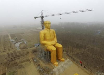 تب ساخت مجسمه های غول آسا در چین