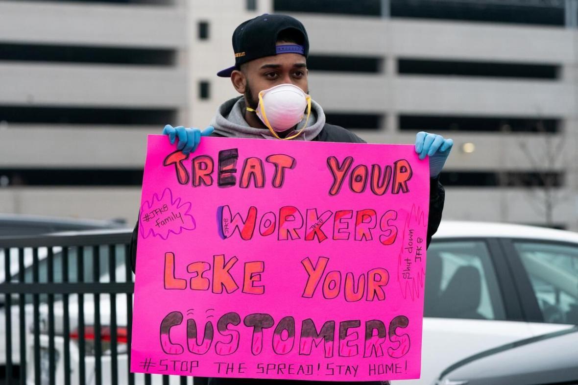 کارگران در آمریکا همزمان با بحران کرونا اعتصاب کردند