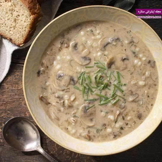 طرز تهیه سوپ جو پرک با شیر