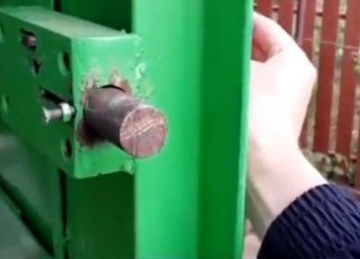ساختن قفل ضد سرقت برای در آهنی
